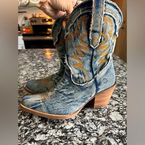 Dingo Y'all Need Dolly - DI 950 - Denim cowboy boots